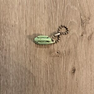 Vintage The Princess Phone Mini Key Fob Ring With Key Chain 1.5 inches 70s Green